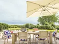 Freie Sicht auf das Keitumer Watt von der privaten Terrasse